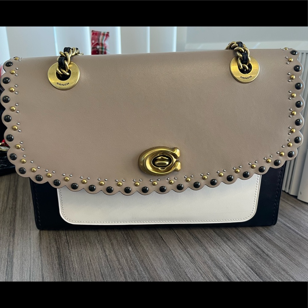 Coach Parker Scallop Rivets Bag
